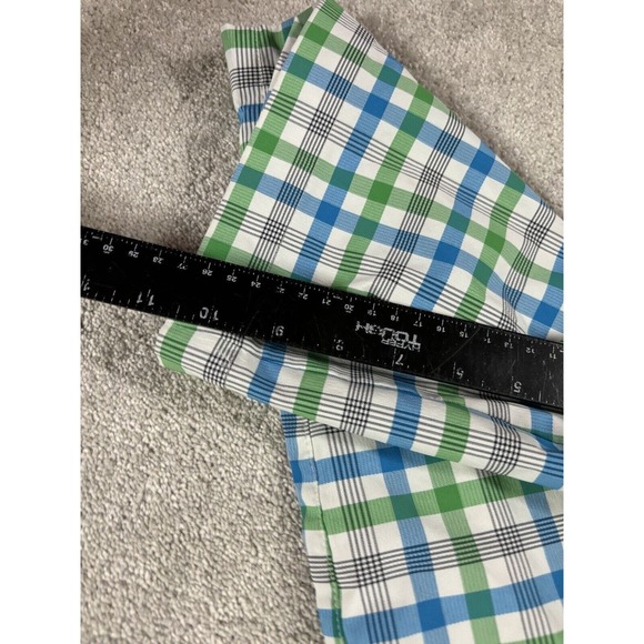 Nike Golf Dri Fit Mens Plaid Golf Active Shorts sz 28 Green Blue White Colors - Picture 5 of 5